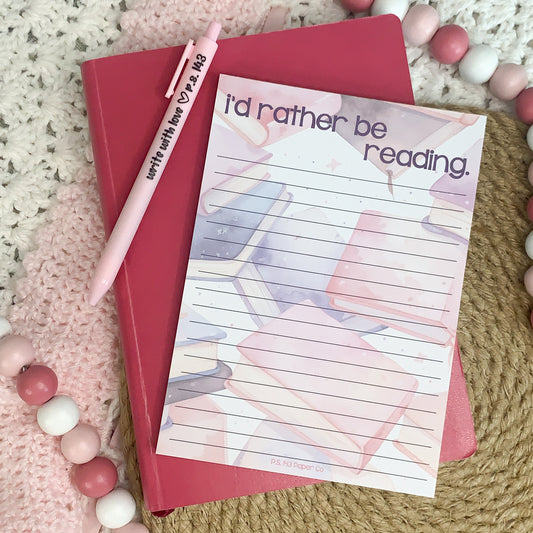 I'd Rather Be Reading Notepad