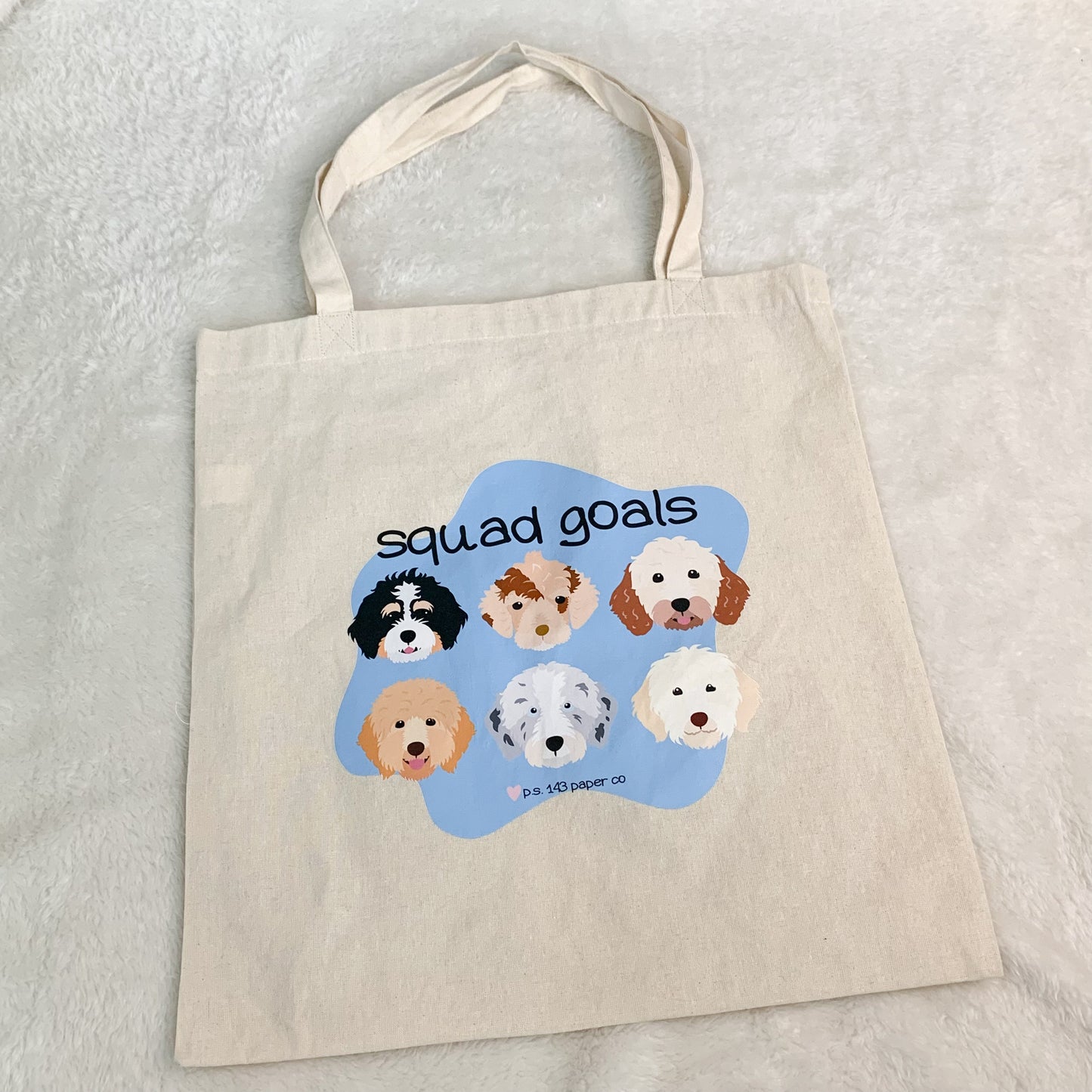 Squad Goals Doodle Tote Bag