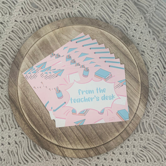 From the Teacher's Desk Flat Notecard Set