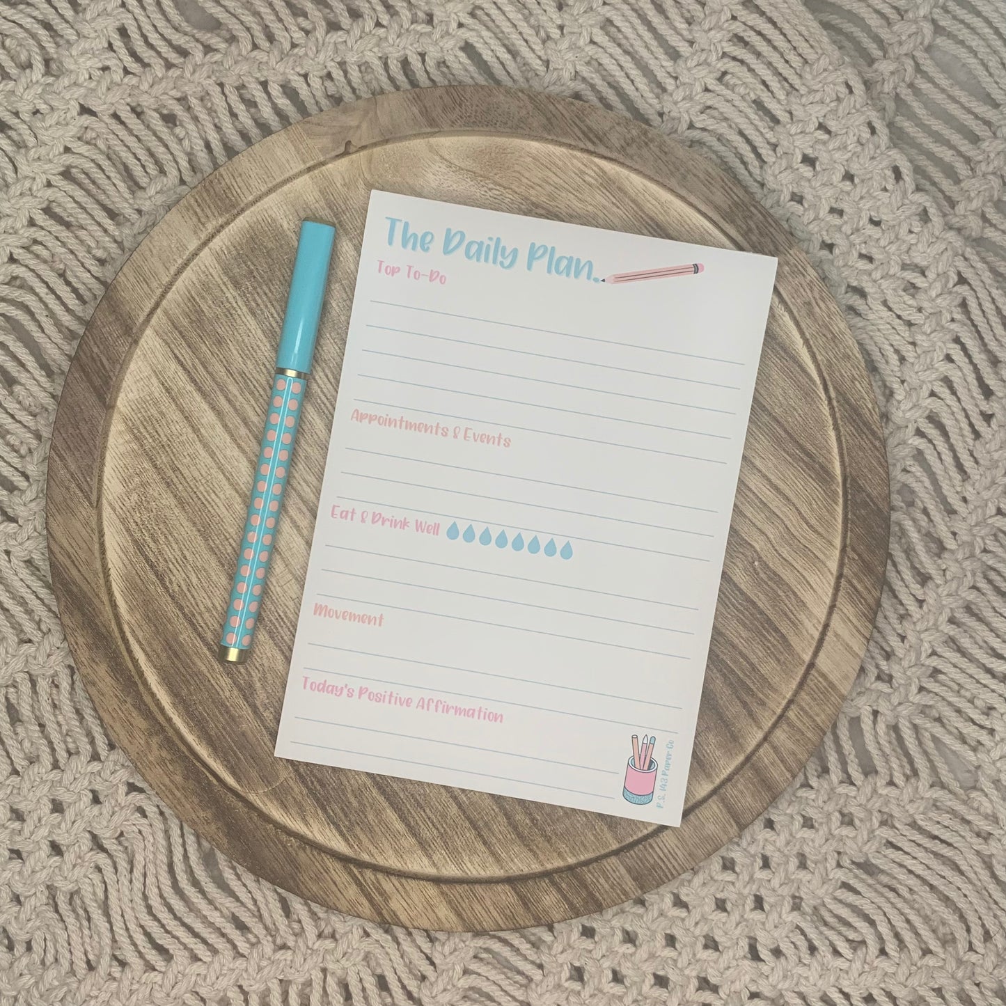 The Daily Plan Office Supplies Notepad