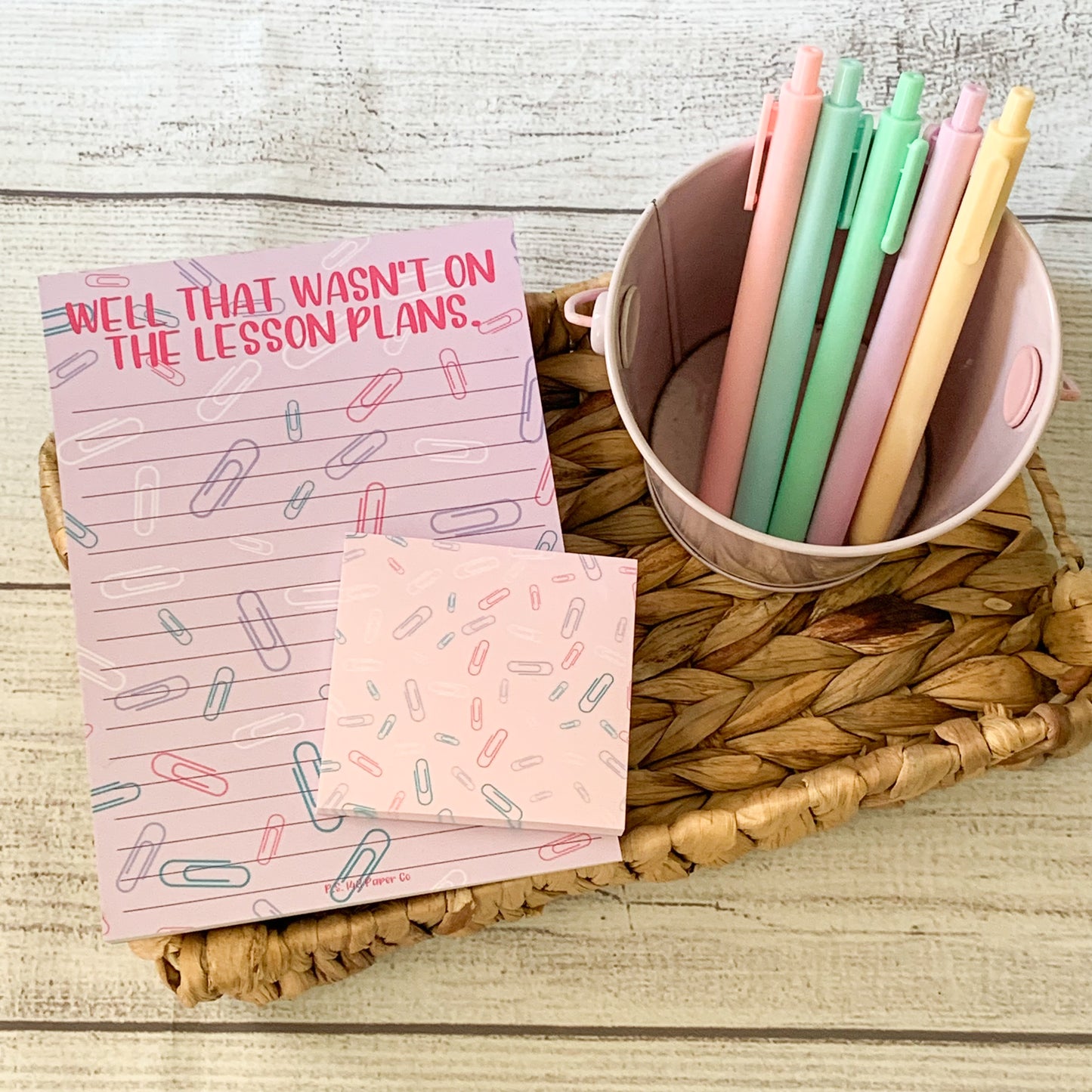 Paper Clips Lunch Note Stickies