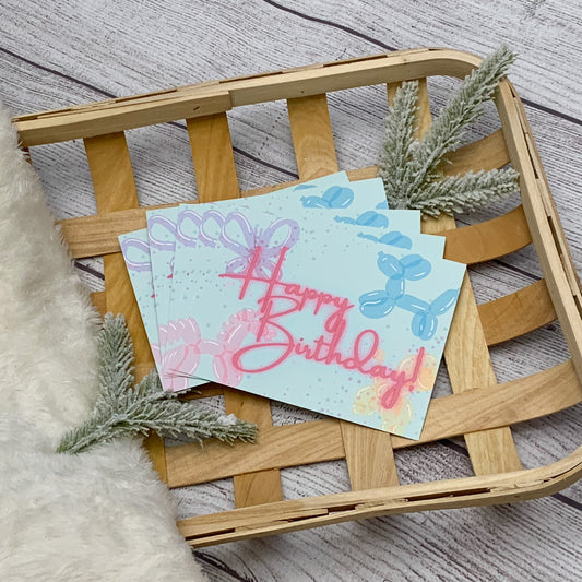 Happy Birthday Flat Notecard Set