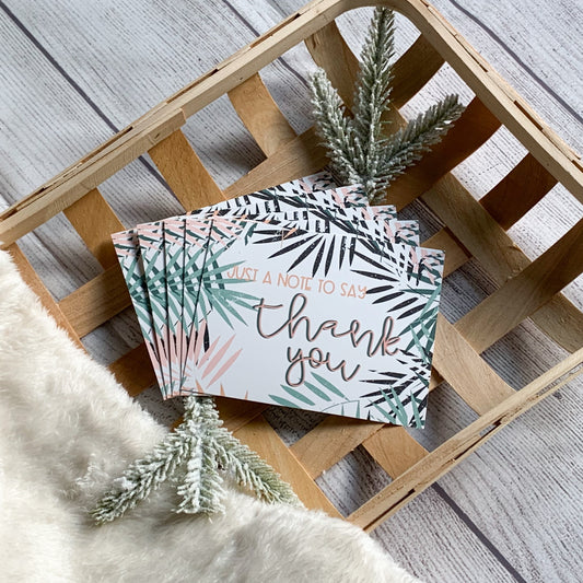 Just a Thank You Flat Notecard Set