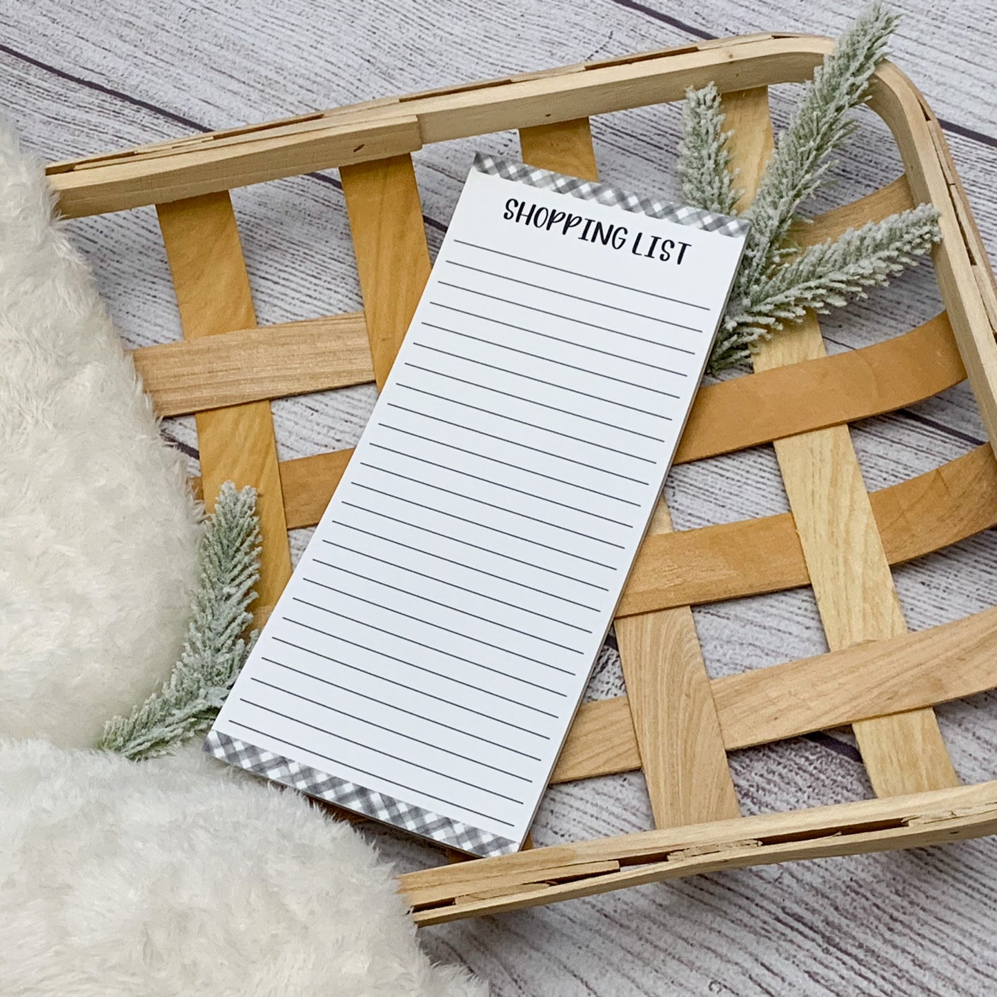 Farmhouse Shopping List Notepad