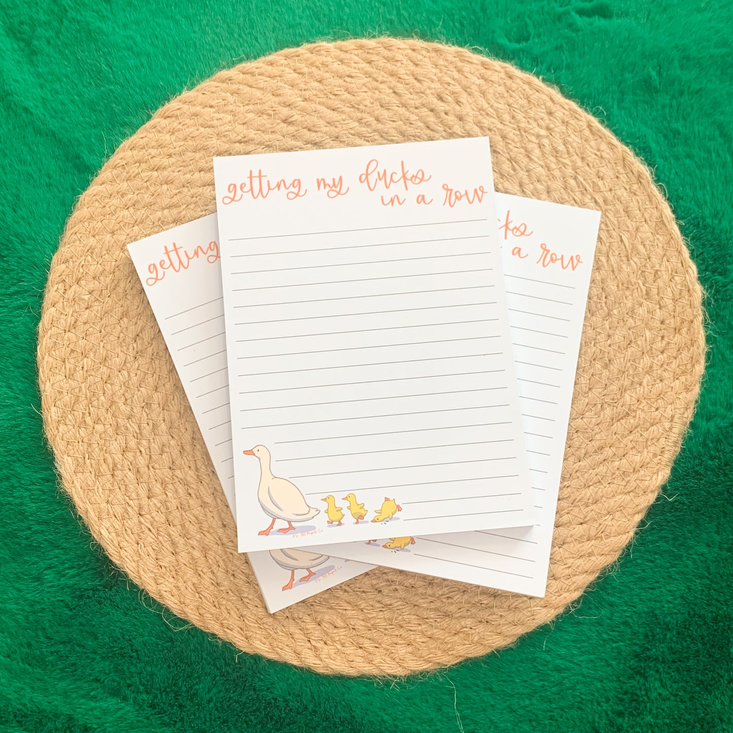 Ducks in a Row Notepad