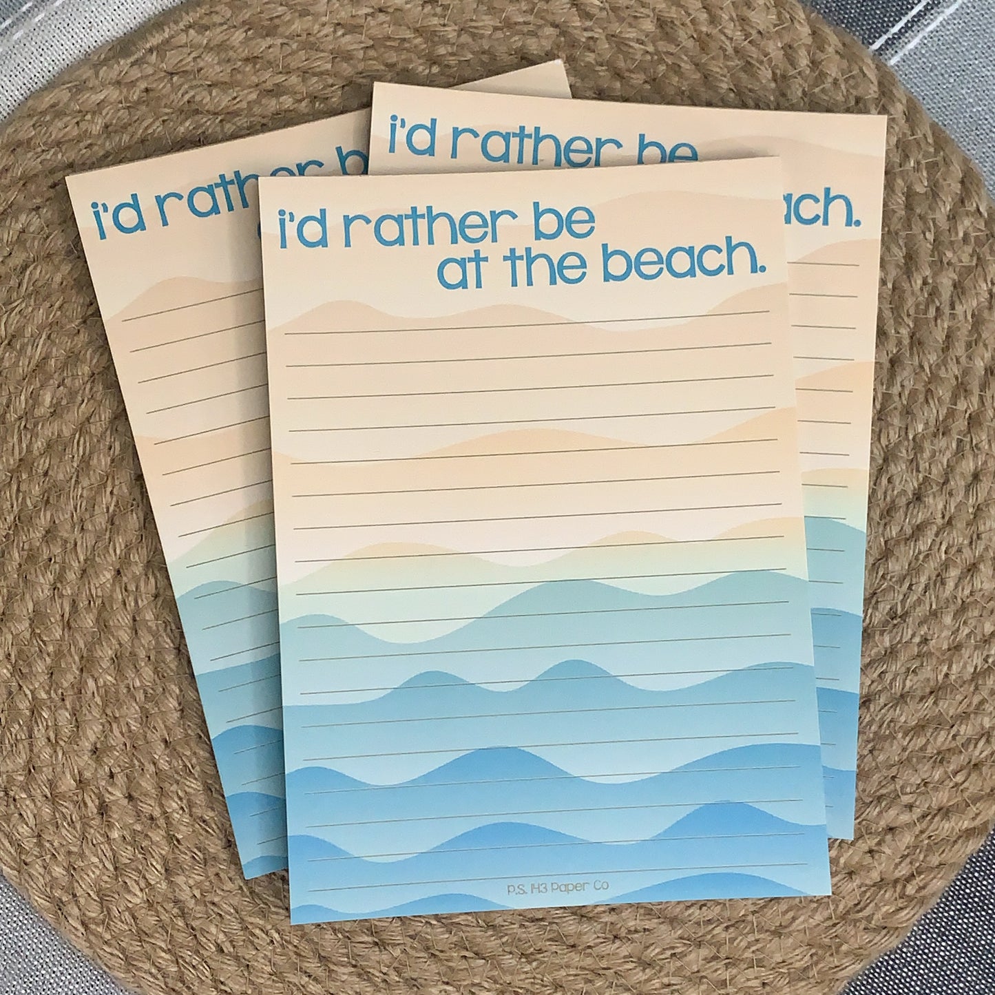 I'd Rather Be at the Beach Notepad