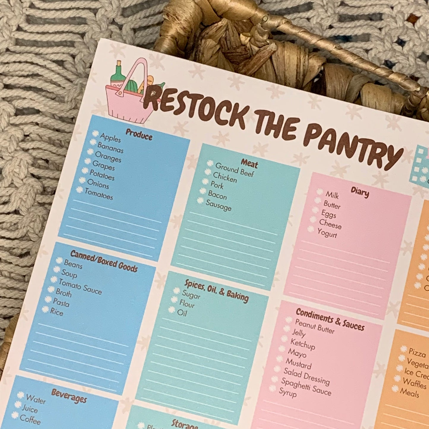 Restock the Pantry Notepad