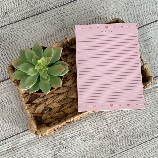 Simple Hearts Notepad