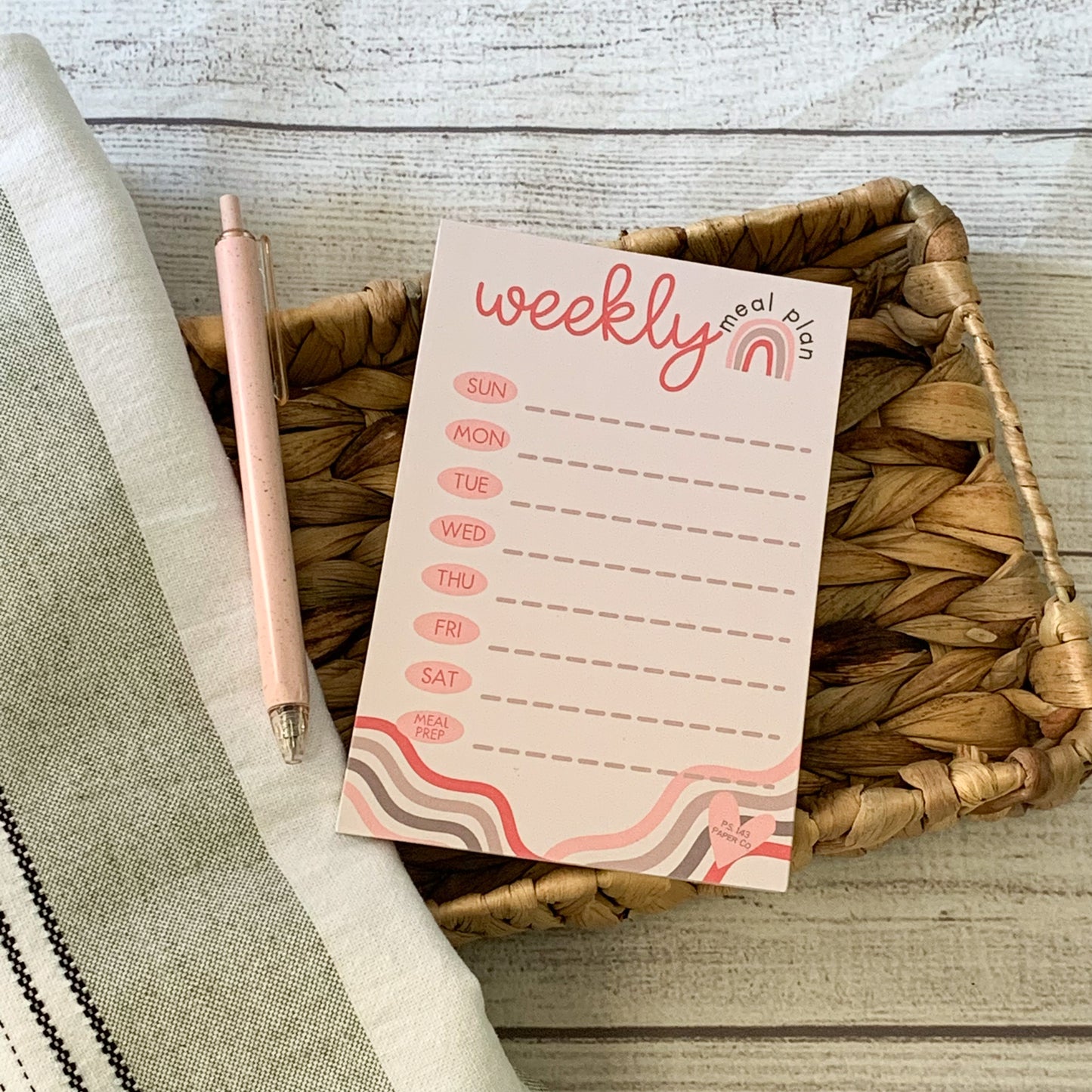 Magnetic Meal Plan Notepad